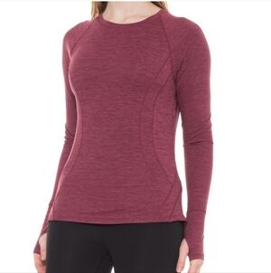 Spyder Ladies' Long Sleeve Brushed Active Top Red S